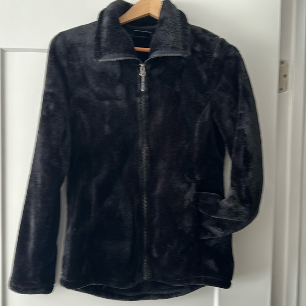 Black velvety soft jacket